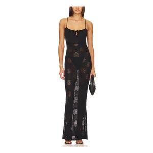 Asta Resort Sheer Black Cecilia Dress Size S